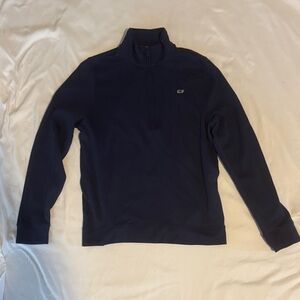 Vineyard Vines Men's Dark Blue Zip-Up Sweater